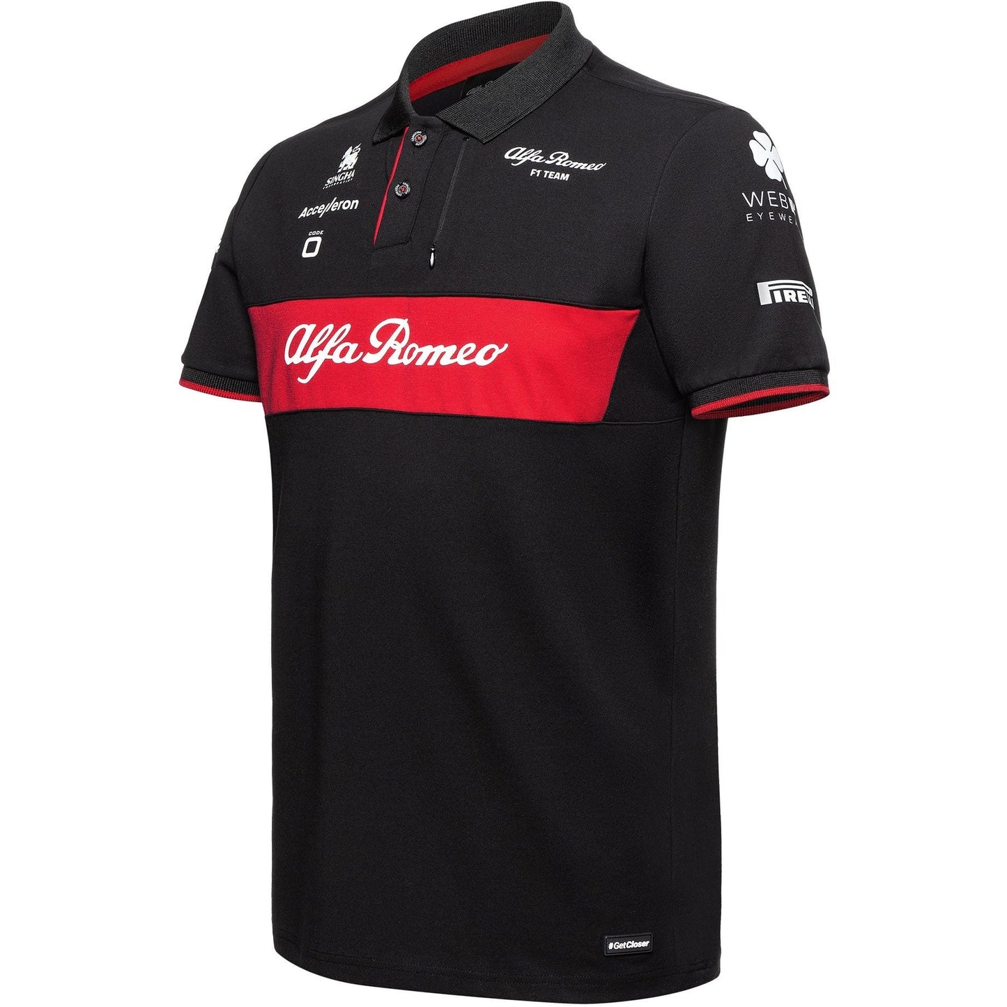 Race Team Polo Shirt Men's Black 2023