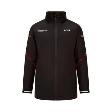 Porsche Formula E Unisex Team Rain Jacket Black 2024-RP Teamwear