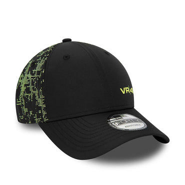 Valentino Rossi Poly Print 9Forty Black Yellow Cap 2024-Fanwear