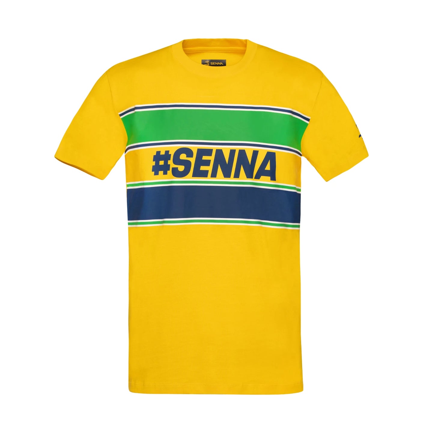 Ayrton Senna Men's Cotton T-Shirt Yellow 2025