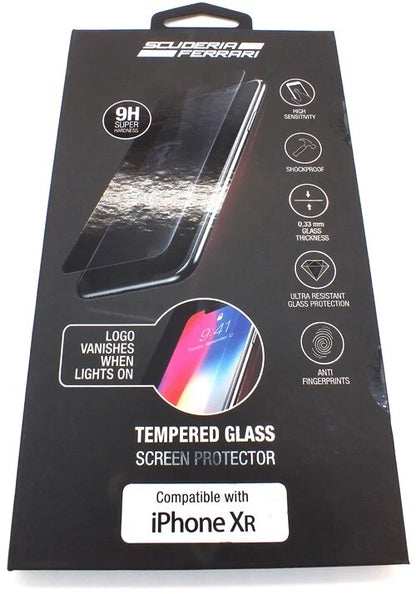 Ferrari iPhone XR Screen Protector - Off Track Tempered Glass with Invisible Logo