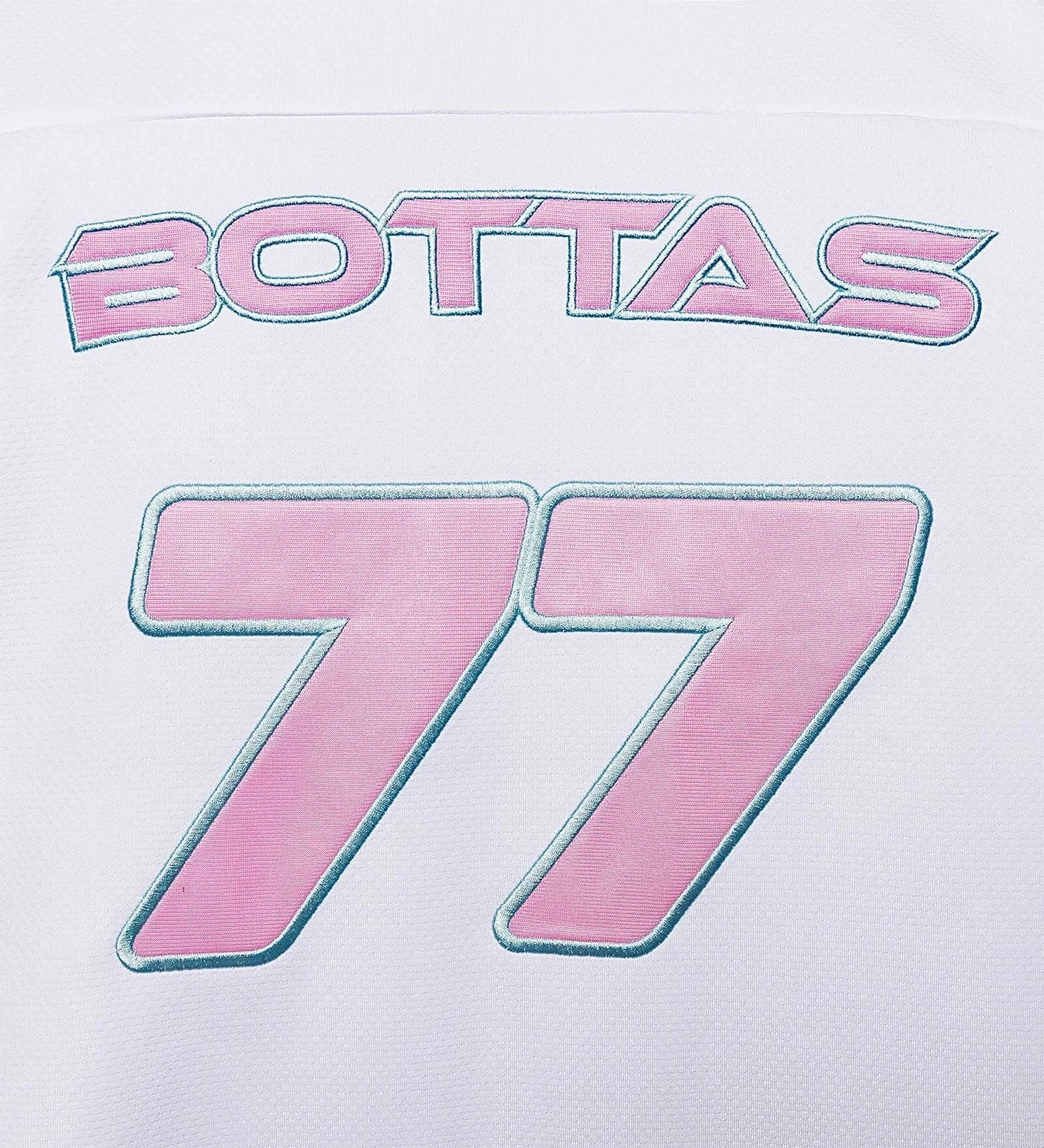 Stake Sauber Special Edition Flamingo Baseball Shirt Valtteri Bottas Miami White 2024-RP Teamwear