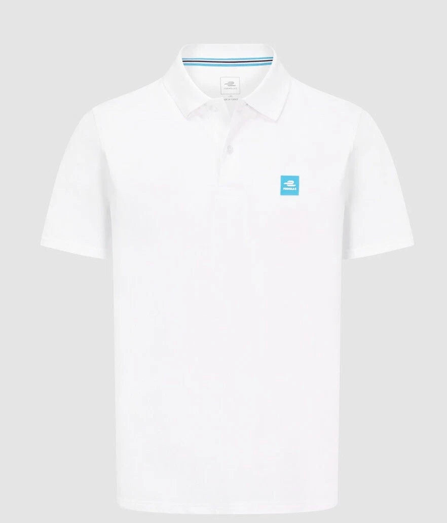 Formula E Men's Essentials Polo White 2025-Fanwear