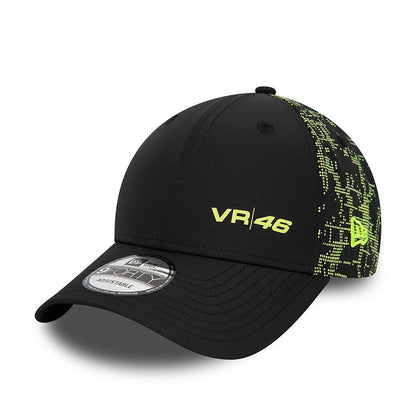 Valentino Rossi Poly Print 9Forty Black Yellow Cap 2024-Fanwear