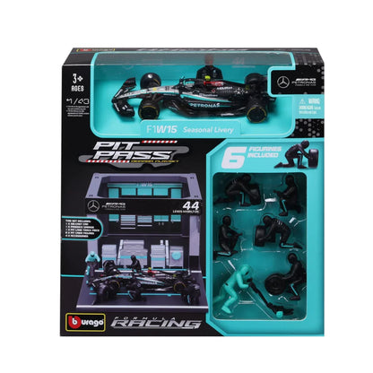1:43 Scale Model | Mercedes-AMG F1 Lewis Hamilton Pit Pass Set