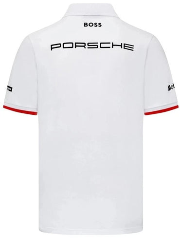 Porsche Men's Team Polo White 2024-RP Teamwear