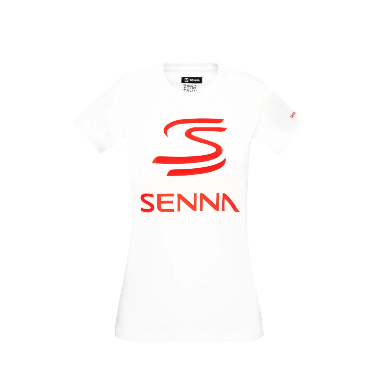 Ayrton Senna Women's Legacy Logo T-Shirt White 2025