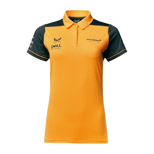 Mclaren F1 Women's 2022 Team Polo Shirt Papaya