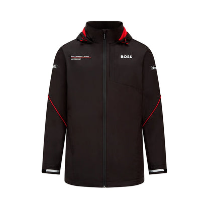 Porsche Formula E Unisex Team Rain Jacket Black 2024-RP Teamwear