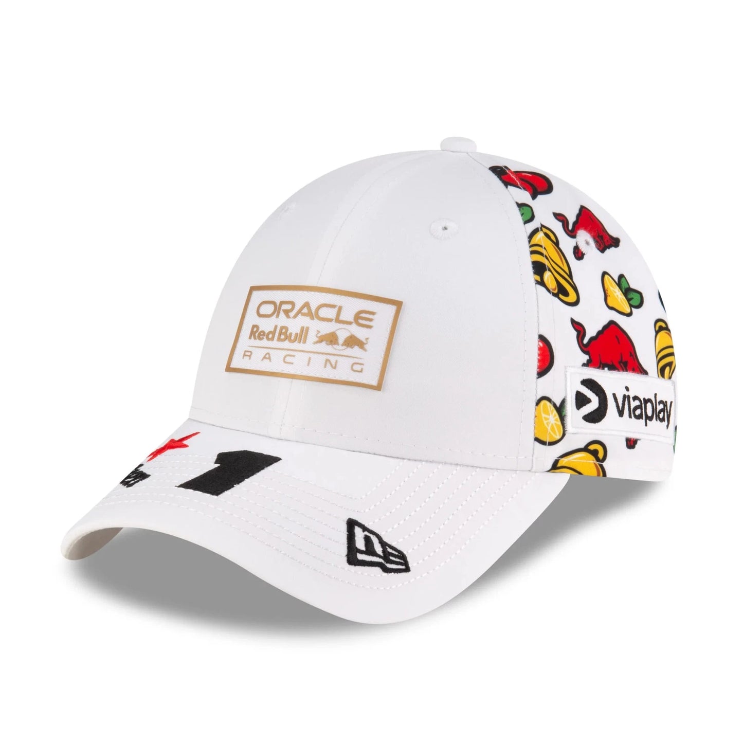 Red Bull Racing Special Edition Vegas Max Verstappen White Cap 2024-RP Teamwear
