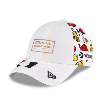 Red Bull Racing Special Edition Vegas Max Verstappen White Cap 2024-RP Teamwear