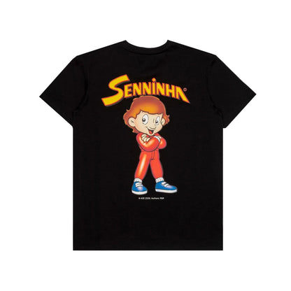 Ayrton Senna Senninha Figure T-shirt Black - Fanwear