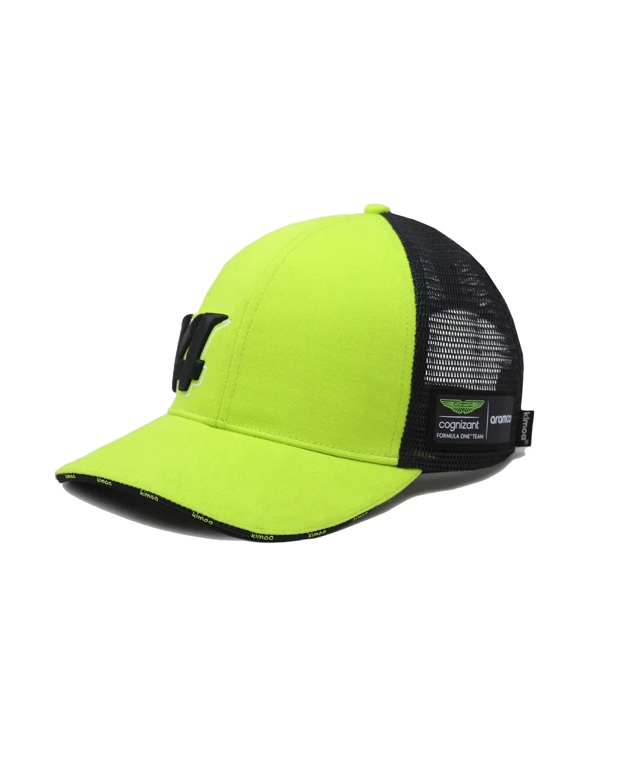 Aston Martin F1 2023 Fernando Alonso Lime Black Trucker Cap
