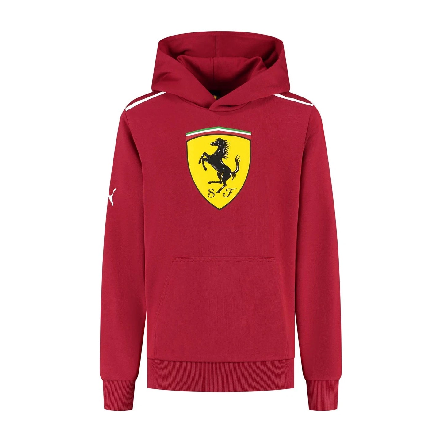 Scuderia Ferrari Kids Large Shield Hoodie Dark Cherry 2025-Fanwear