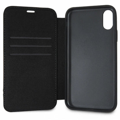 Mercedes iPhone XR Booktype Case - New Organic I Genuine Leather - Black