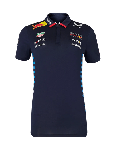 Red Bull Racing Women's Stretch Snap Polo Shirt 2024-RP Teamwear