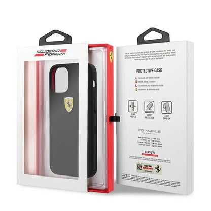 Ferrari iPhone 12 Mini Silicone Case - Black