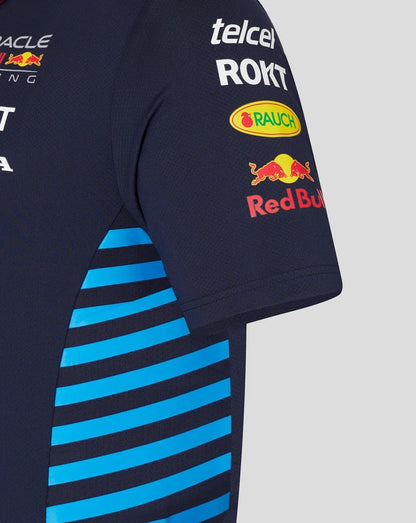 Red Bull Racing Women's Stretch Snap Polo Shirt 2024-RP Teamwear