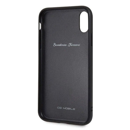 Ferrari iPhone XS Max Hard Case - Genuine Quilted Leather Heritage