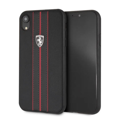 Ferrari iPhone XR Hard Case - Off Track Design with Edge Stitching