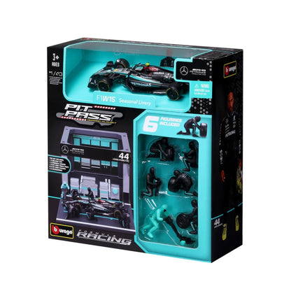 1:43 Scale Model | Mercedes-AMG F1 Lewis Hamilton Pit Pass Set