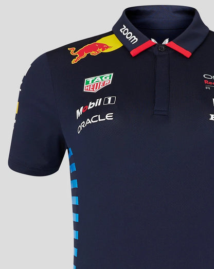 Red Bull Racing Women's Stretch Snap Polo Shirt 2024-RP Teamwear
