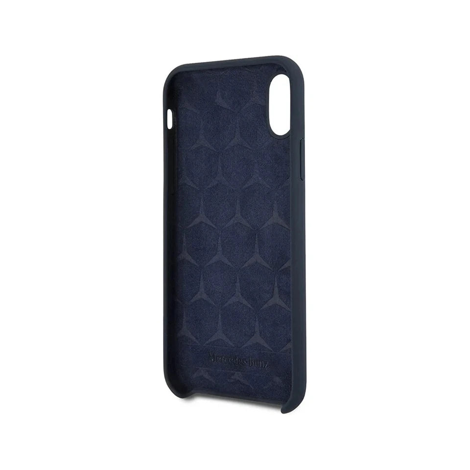 Mercedes iPhone X Hard Case - Silicone - Navy
