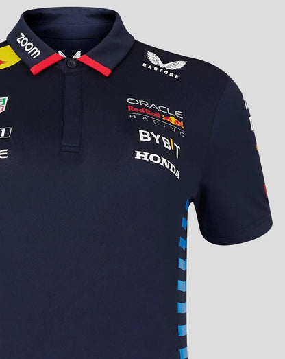 Red Bull Racing Women's Stretch Snap Polo Shirt 2024-RP Teamwear