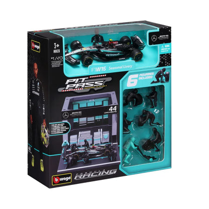 1:43 Scale Model | Mercedes-AMG F1 Lewis Hamilton Pit Pass Set