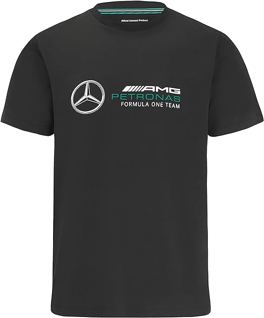 Mercedes-AMG Petronas Formula 1 Team Kids Large Logo T-Shirt Black 2022-Fanwear