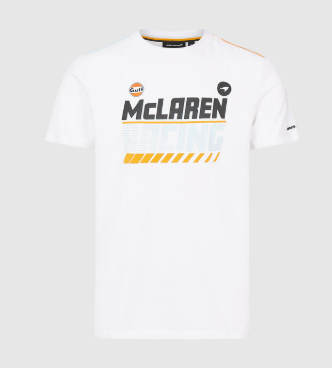 Mclaren Gulf Racing Graphic T-Shirt White 2021-Fanwear