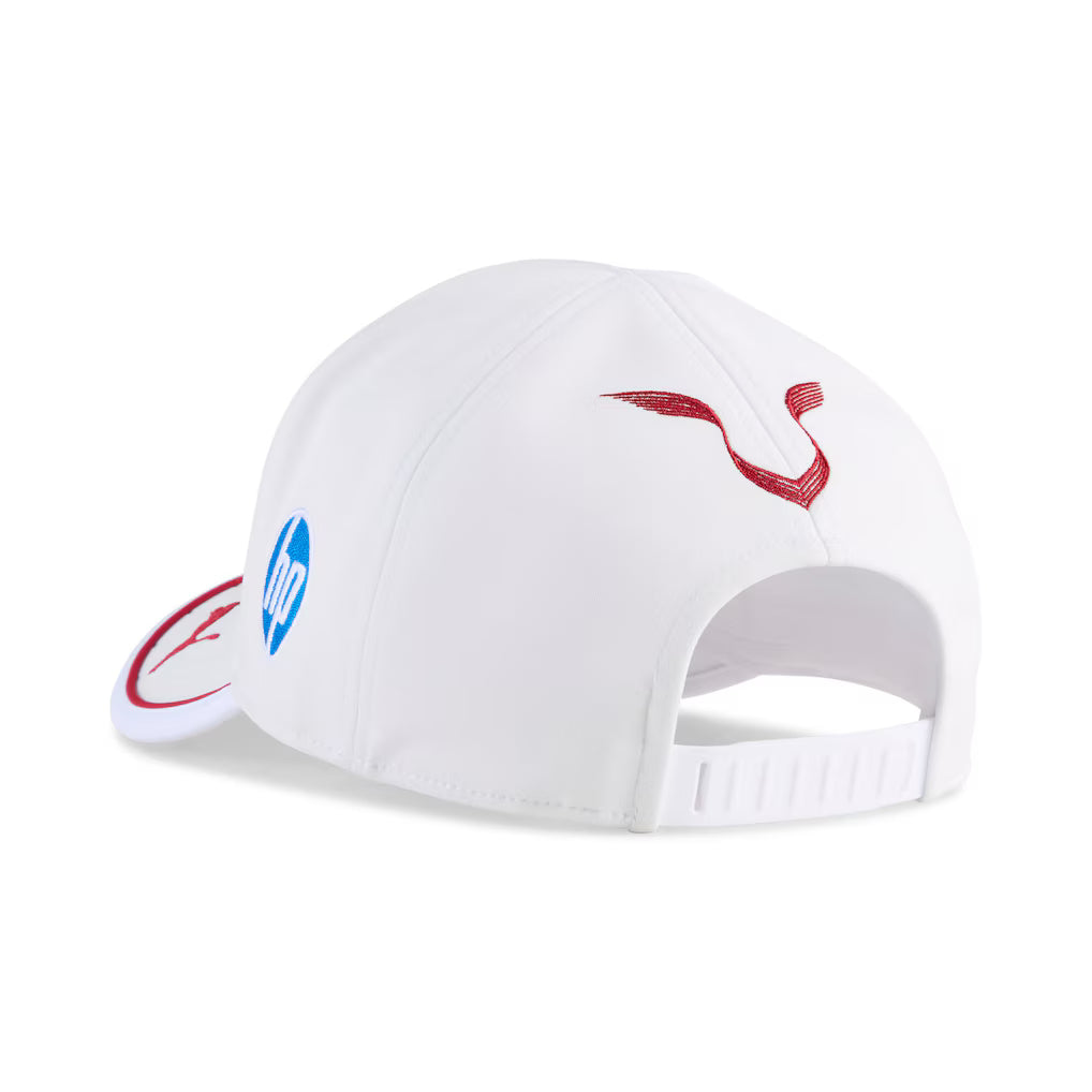 Scuderia Ferrari Lewis Hamilton Baseball White Cap 2025-RP Teamwear