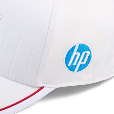 Scuderia Ferrari Lewis Hamilton Baseball White Cap 2025-RP Teamwear