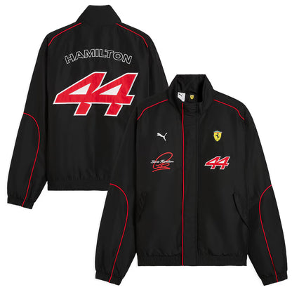 Scuderia Ferrari Driver Racing Lewis Hamilton Jacket Black 2026 - Fanwear