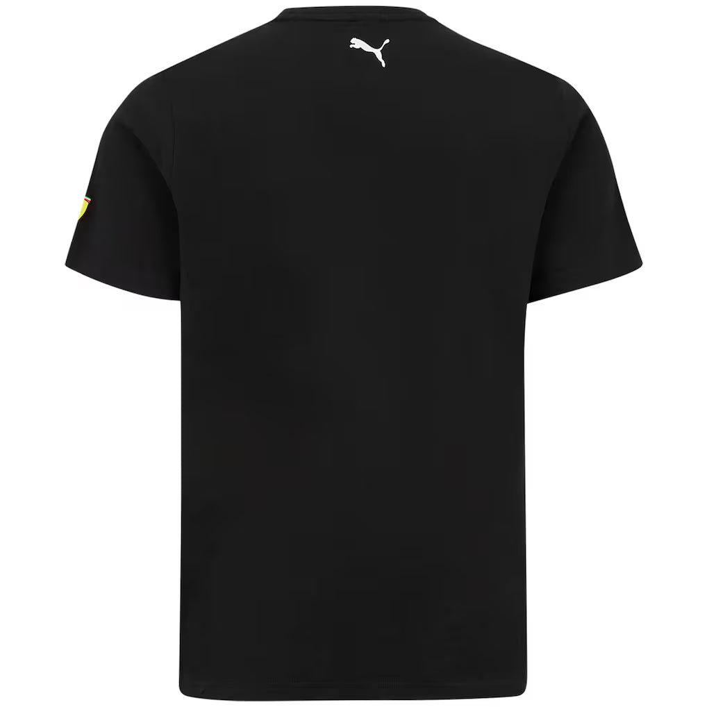 Scuderia Ferrari Puma Mens Driver T-Shirt Charles Leclerc Black 2021 - Fanwear