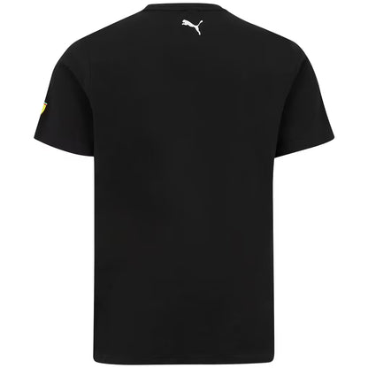 Scuderia Ferrari Puma Mens Driver T-Shirt Charles Leclerc Black 2021 - Fanwear