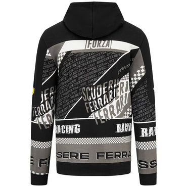 Scuderia Ferrari Men's Graphic Hoodie Black 2023-Fanwear
