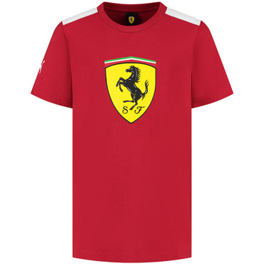 Scuderia Ferrari Kids Large Shield T-Shirt Red 2025-Fanwear