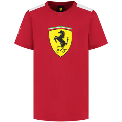 Scuderia Ferrari Kids Large Shield T-Shirt Red 2025-Fanwear