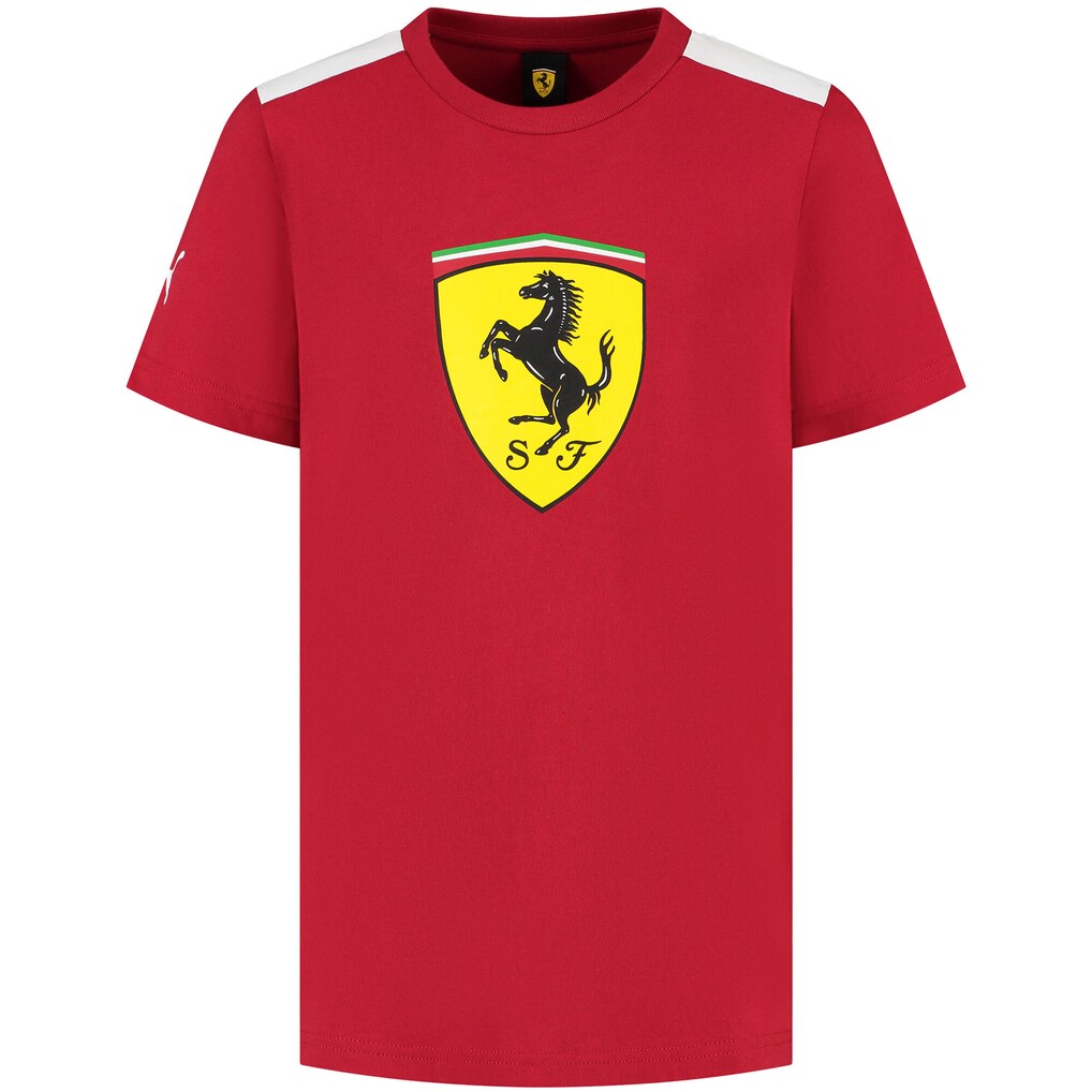 Scuderia Ferrari Kids Large Shield T-Shirt Red 2023-Fanwear