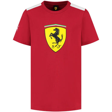 Scuderia Ferrari Kids Large Shield T-Shirt Red 2023-Fanwear