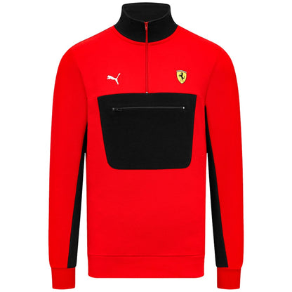Scuderia Ferrari Men's Quarter Zip Red 2023-Fanwear