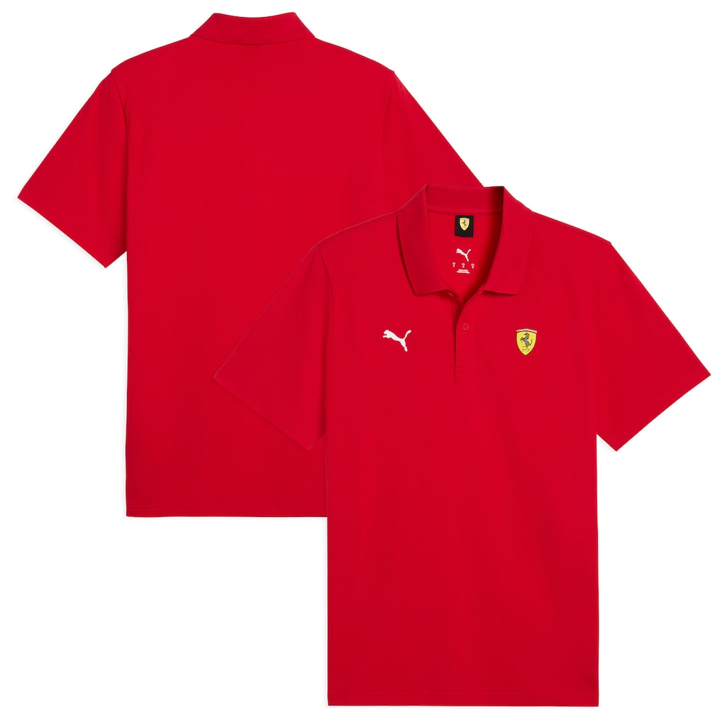 Scuderia Ferrari Men's Polo Shirt Red 2026 - Fanwear