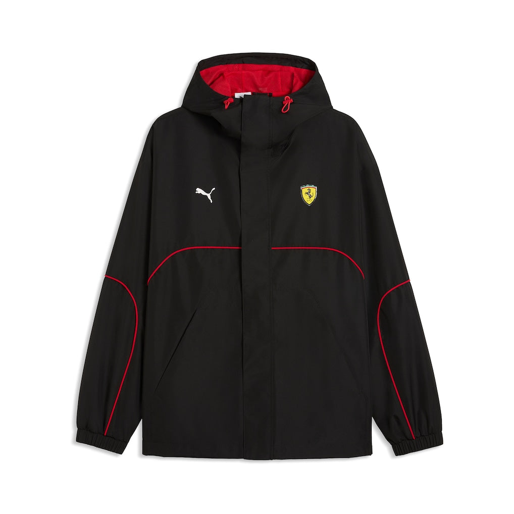 Scuderia Ferrari Men's Rain Jacket Black 2026 - Fanwear
