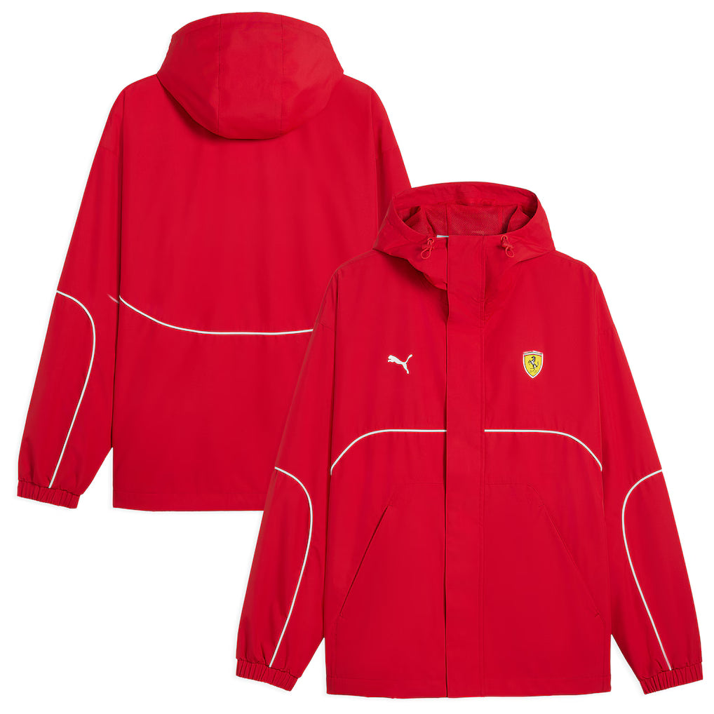 Scuderia Ferrari Men's Rain Jacket Red 2026 - Fanwear