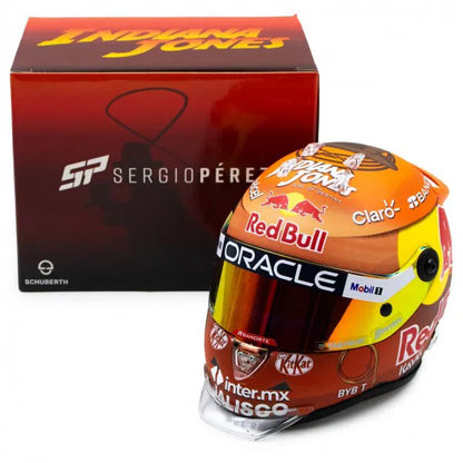 1:2 Scale Model | Red Bull Racing Mini Helmet Sergio Perez Disney 2023
