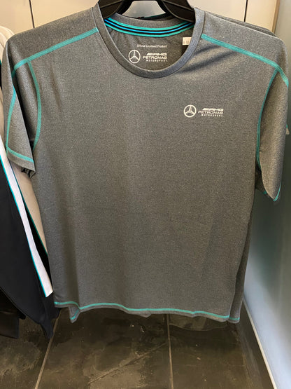 Mercedes-AMG Petronas Motorsport Mens Performance T-Shirt Grey - Fanwear