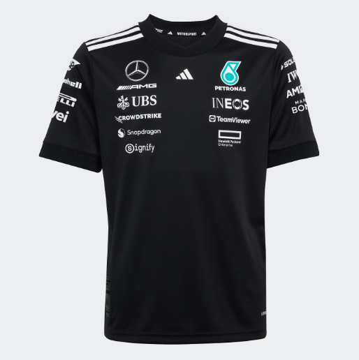 Mercedes Men's Team Driver Jersey Black 2025-RP Teamwear