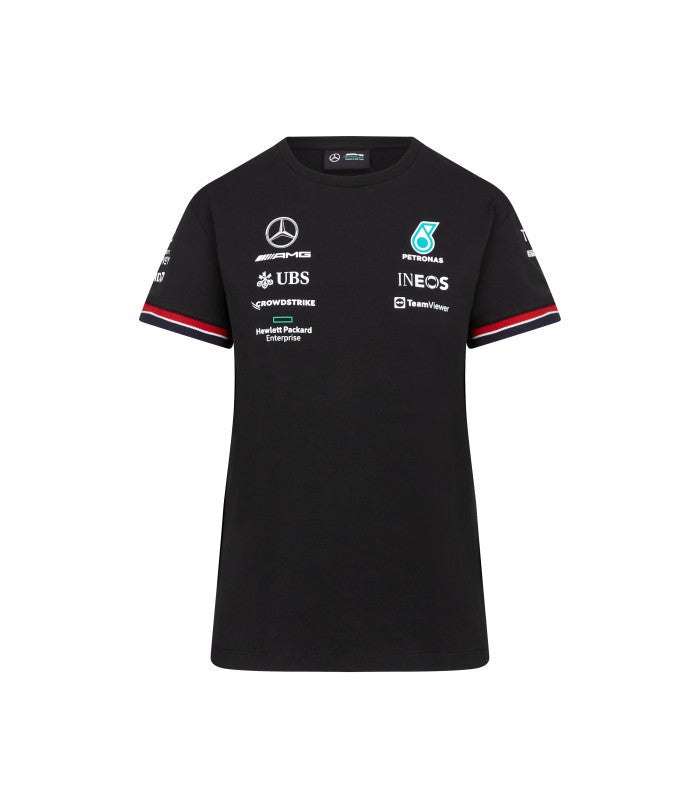Mercedes-AMG Petronas Formula 1 Team Women's Driver T-Shirt Black 2022-RP Teamwear