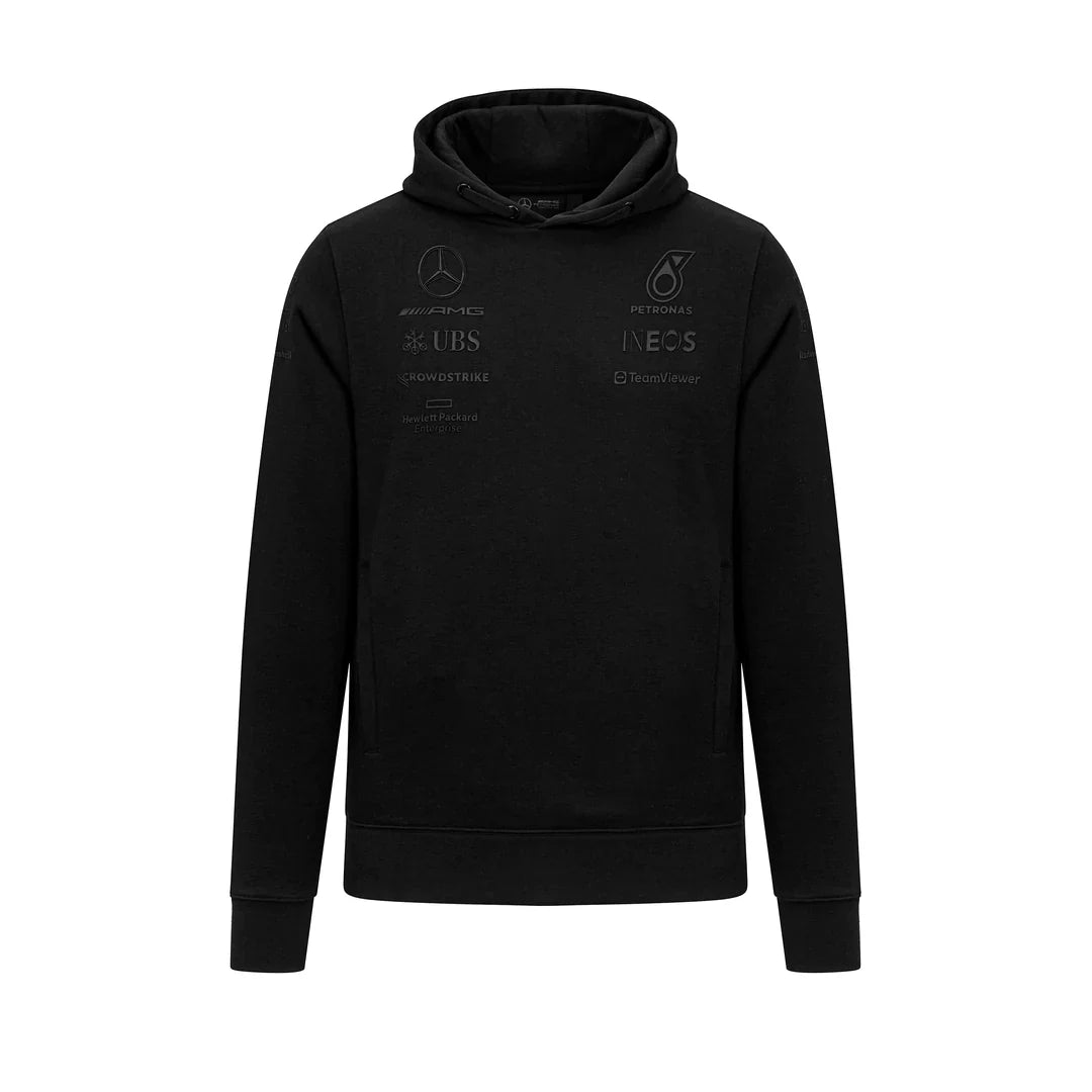 Mercedes-AMG Petronas Formula 1 Team Stealth Hoodie Black 2023-RP Teamwear
